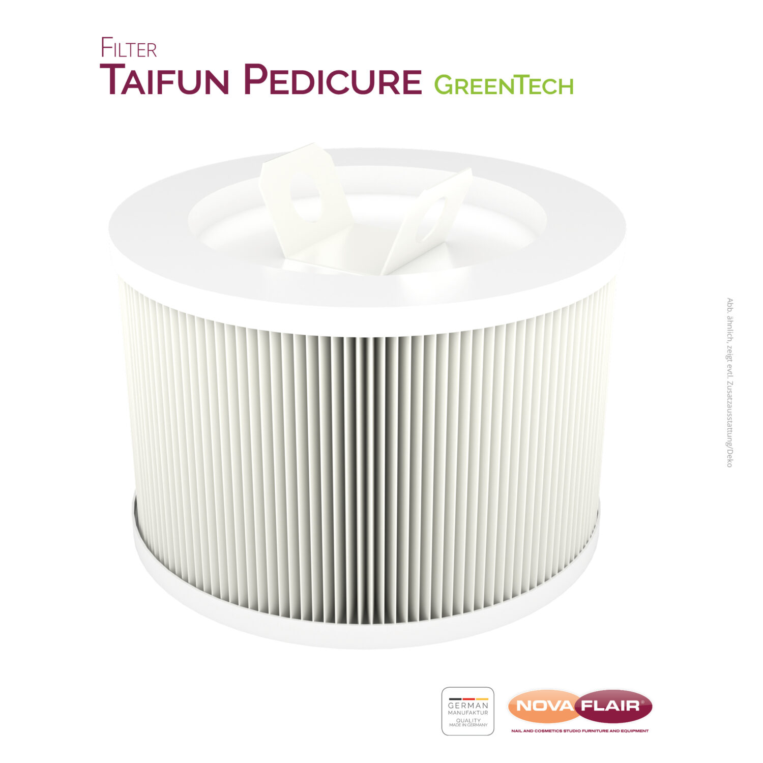 Rundfilter Staubabsaugung Taifun Pedicure