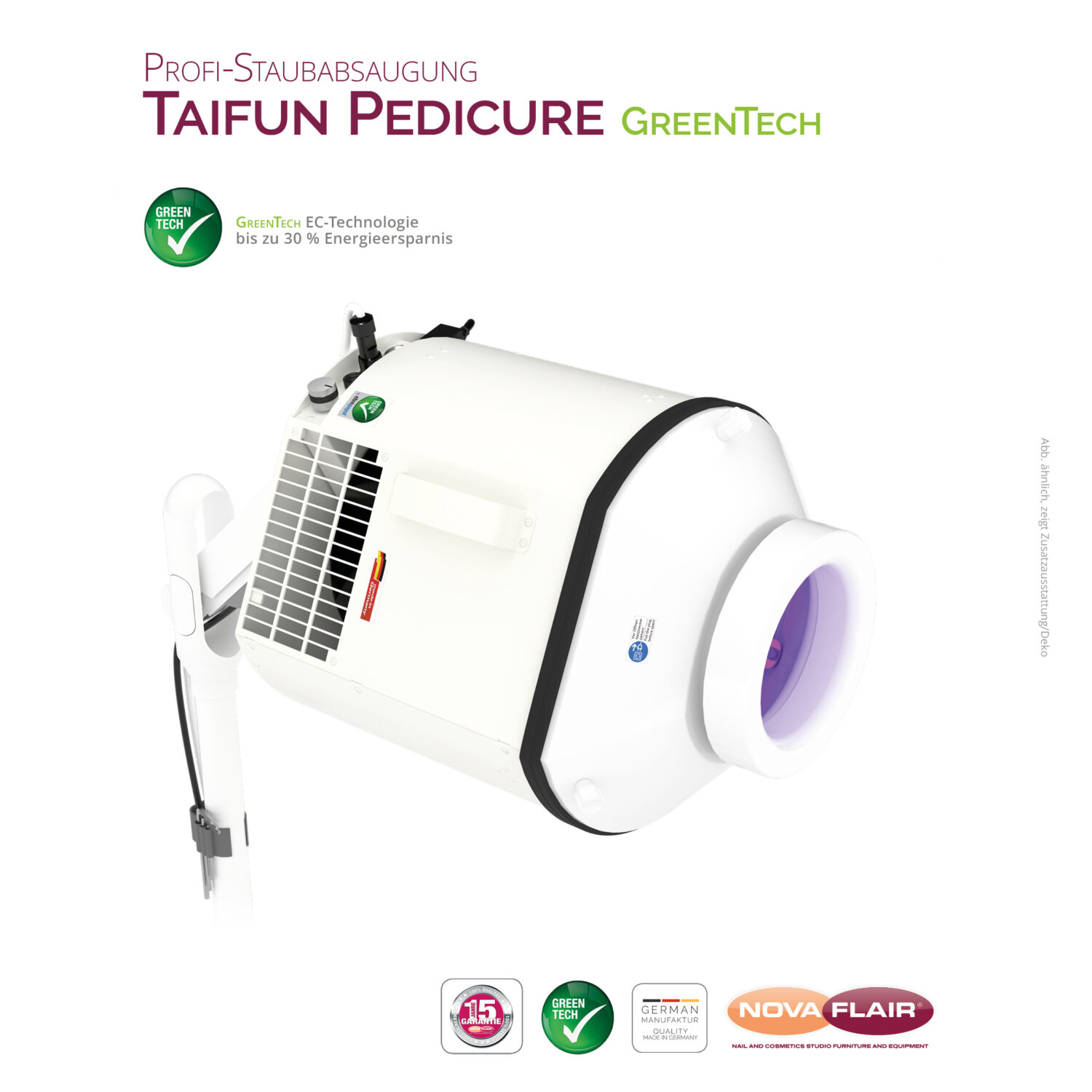 Profi-Staubabsaugung Taifun Pedicure GreenTech