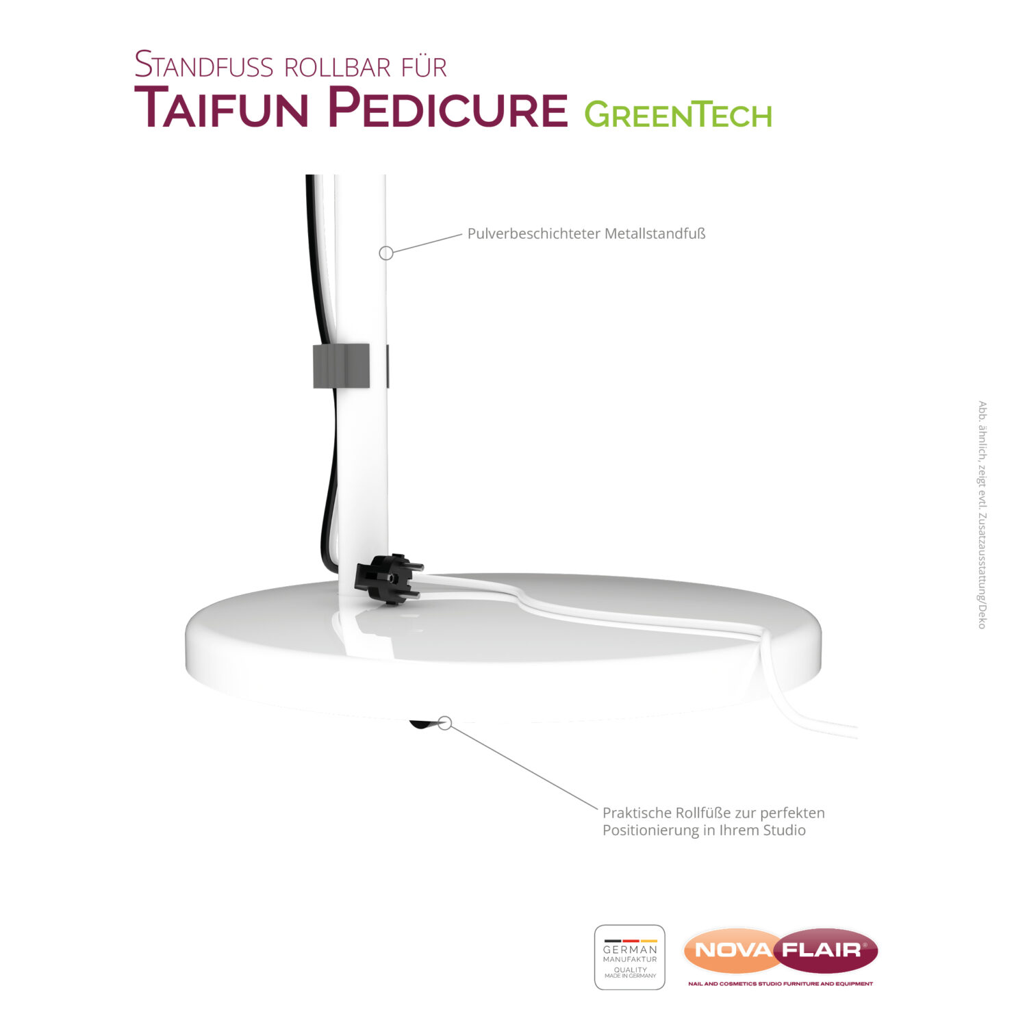 Standfuß rollbar für Taifun Pedicure – Bild 3