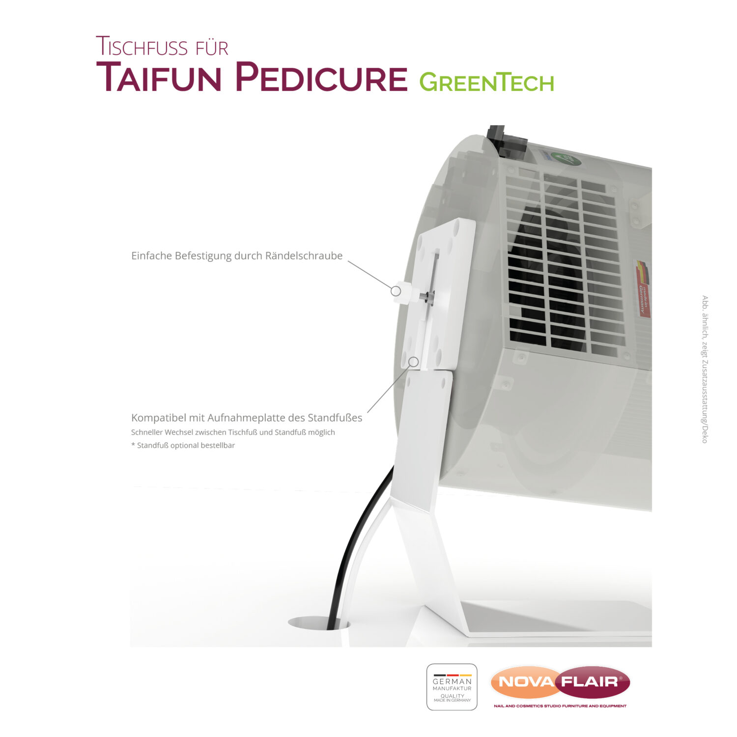 Tischfuß für Taifun Pedicure – Bild 3